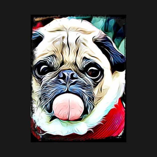 Pug Tongue Face by swagmaven