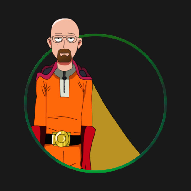 one punch man breaking bad cross over man t shirt teepublic