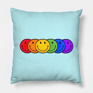 Rainbow of Smiles Pillow