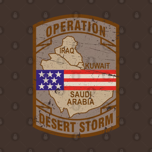 Desert Storm Vintage Badge by Distant War