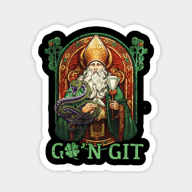 Vintage Go'n git st patrick Magnet by aminaqabli