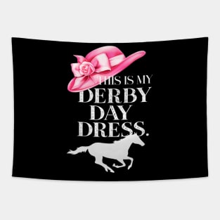 This Is My Derby Day Dress Horse Racing Lover On Derby Day Tapestry