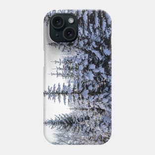 Christmas trees in the Snow Phone Case