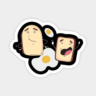 Breakfast Eggs and Bread Magnet