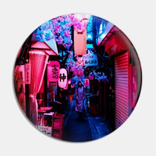 Tokyo Street Neon Synthwave Pin