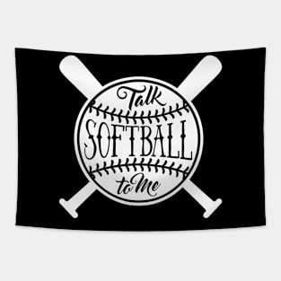 Talk Softball To Me Tapestry