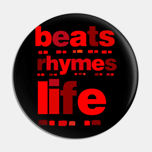 beats rhymes life (red) Pin