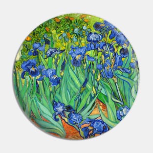 Irises Vincent Van Gogh impressionist impressionism vintage 1889 painting Pin