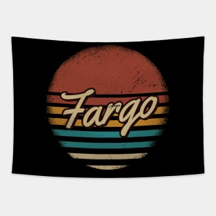 Fargo Vintage Text Tapestry