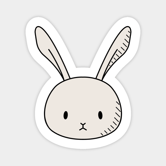 Rabbit Head Magnet by naturalhabitatshorts