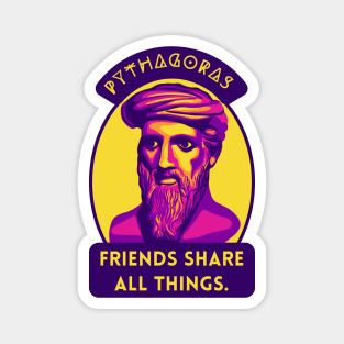 Pythagoras Portrait and Quote Magnet