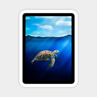 Green Sea Turtle Magnet