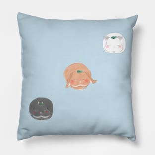 Sleeping Bunny Diagonal line 2 | Bunniesmee Pillow