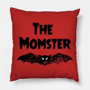 The Momster (Black) Pillow