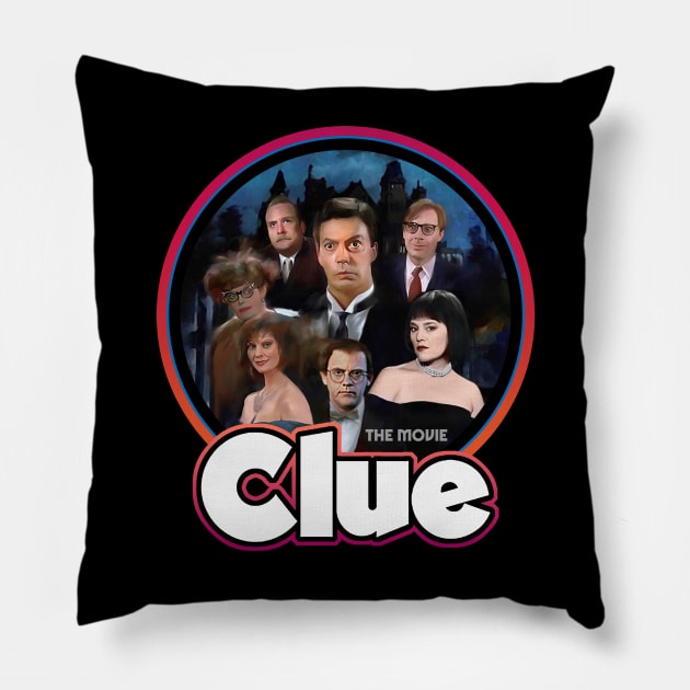 Clue Movie 80s Pillow by Trazzo