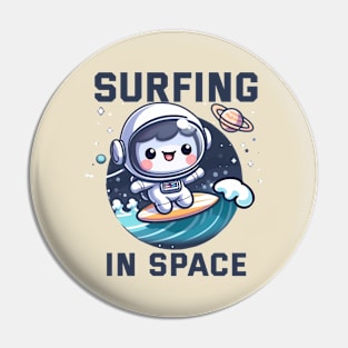 Surfing in Space - Astronaut Pin