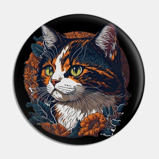 Cat Breed - Calico Cat Pin