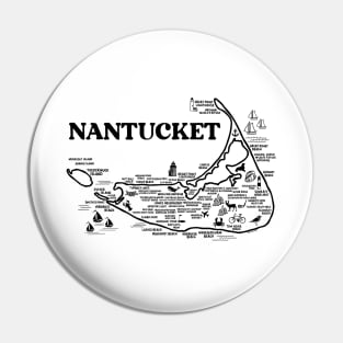 Nantucket Map Pin