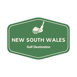 New South Wales Australia - Golf Course Travel Destination Logo T-Shirt