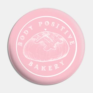 Body Positive Bakery - White Pin