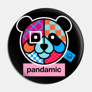 Pandamic Pink character Pin