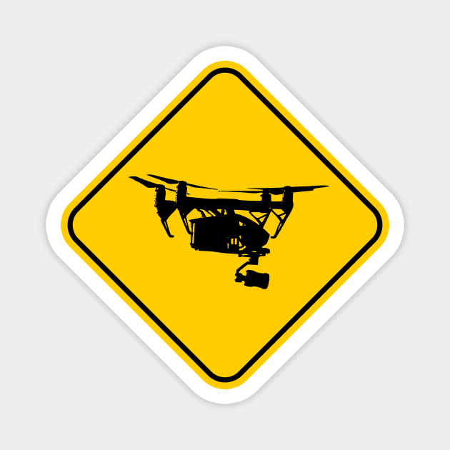 Drone Sign Magnet by AKdesign