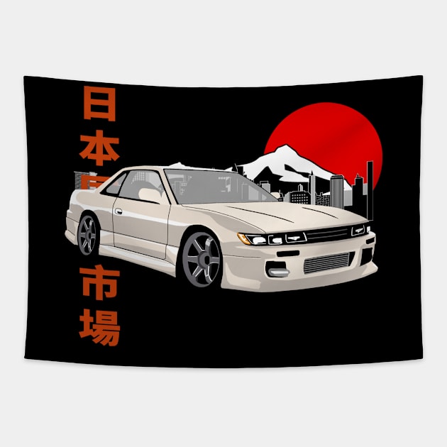 Nissan Silvia S13 JDM Legend Tapestry by Rebellion Store