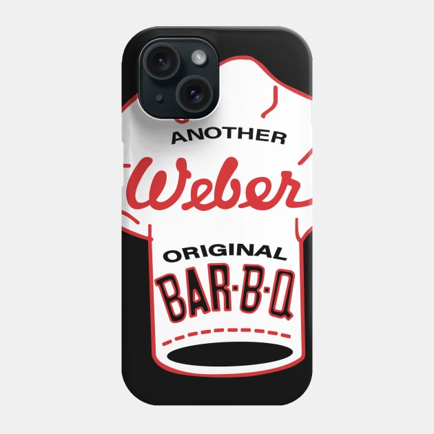 Weber Vintage BAR-B-Q hat logo Phone Case by zavod44