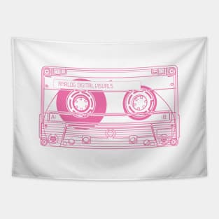 Cassette Tape ( Blush Red Lines) Analog / Music Tapestry