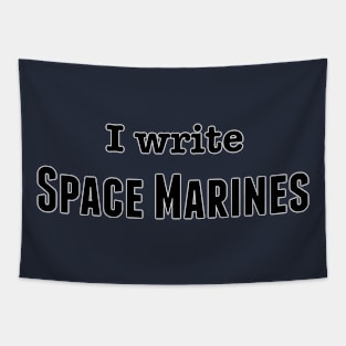 I Write Space Marines Tapestry