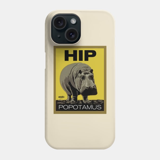 Hippopotamus-1 Phone Case by BonzoTee