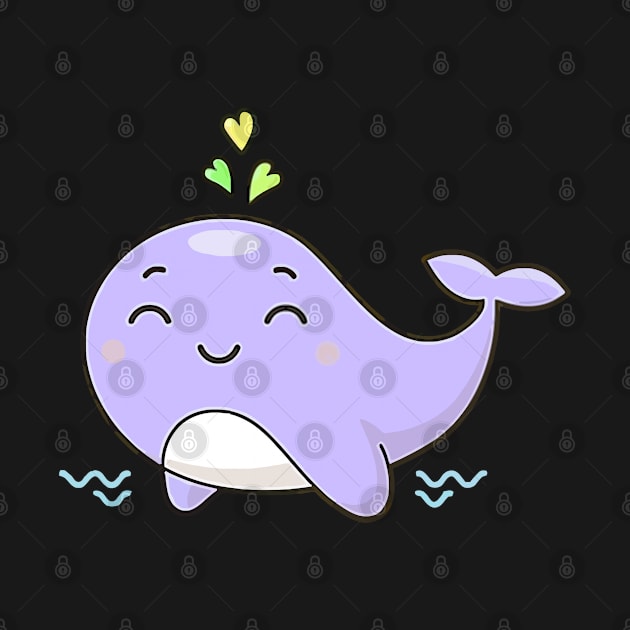 Cute Kawaii Whale by wirahasa