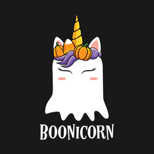 Ghost Unicorn Boonicorn Halloween Costume T-Shirt