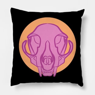 CAT SKULL PATTERN - VIVA MAGENTA Pillow