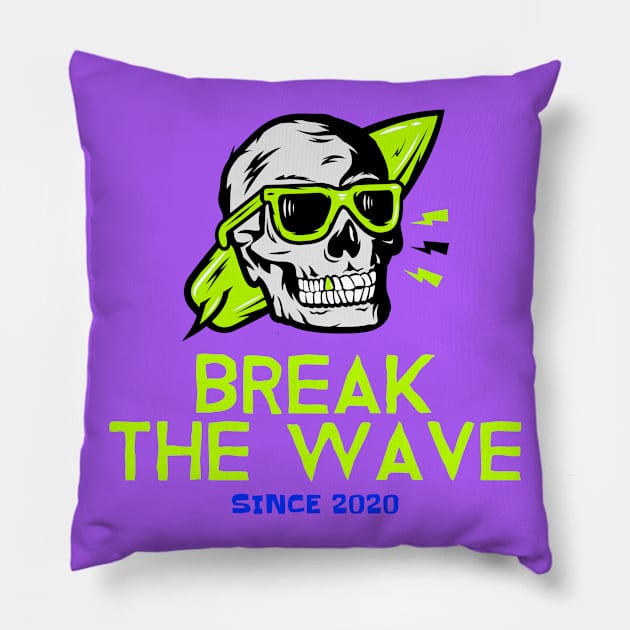 bodysurf cave style Pillow by bodyinsurf
