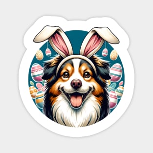 Taiwan Dog Celebrates Easter with Bunny Ears Joy Magnet