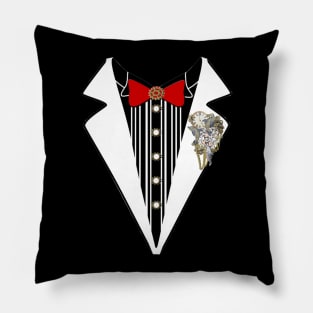 Tuxedo- Steampunk wedding Pillow