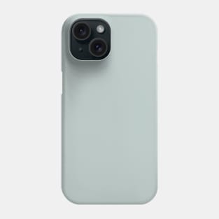 Minimalist pale dusty greenish gray color decor Phone Case