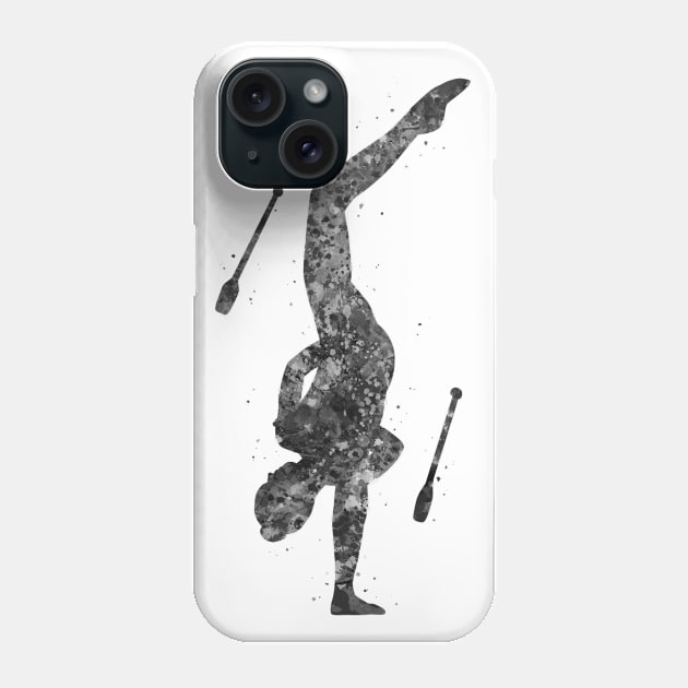 Rhythmic gymnastics with juggling Phone Case by Yahya Art