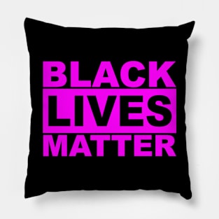 Black Lives Matter Logo (Pink) Pillow