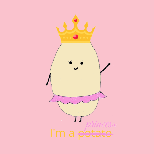 I'm a potato princess of potatoes Printato is better than Unitato the unicorn potato funny vegetable by The Boho Cabana