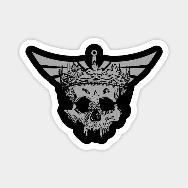 skull king of metal  2022 Magnet by ash art