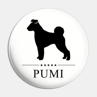 Pumi Black Silhouette Pin