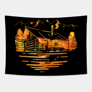 the mountain cabin Tapestry