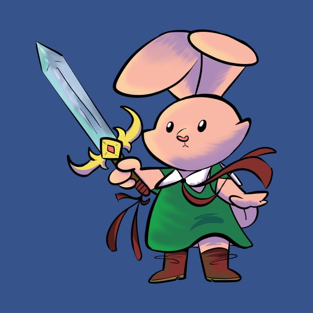 Bunny Warrior by Potatodragon