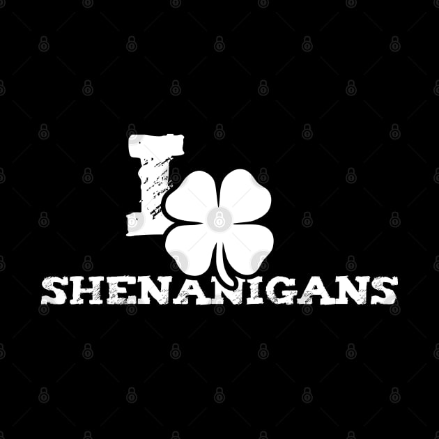 I Clover Shenanigans Funny St Patricks Day by trendingoriginals