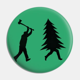 Funny Christmas tree is chased by Lumberjack / Run Forrest, Run! Pin