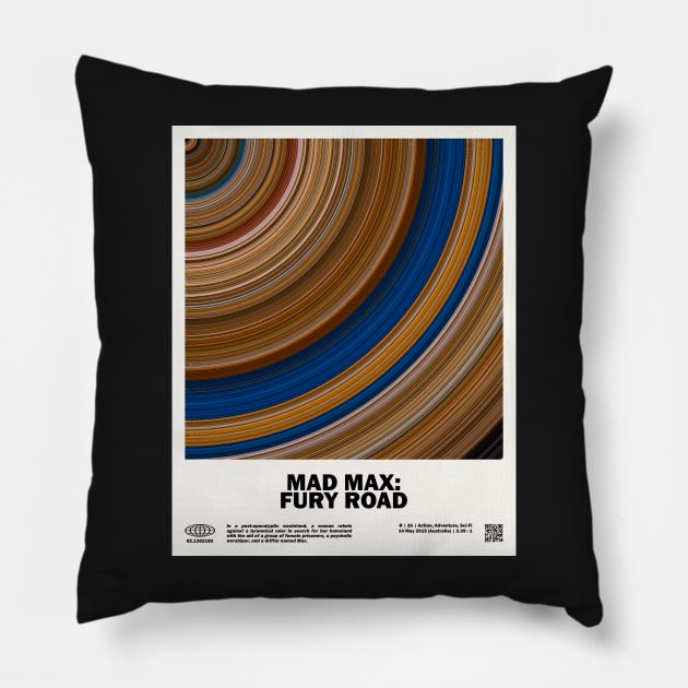 minimal_Mad Max: Fury Road Abstract Circular Movie Pillow by silver-light