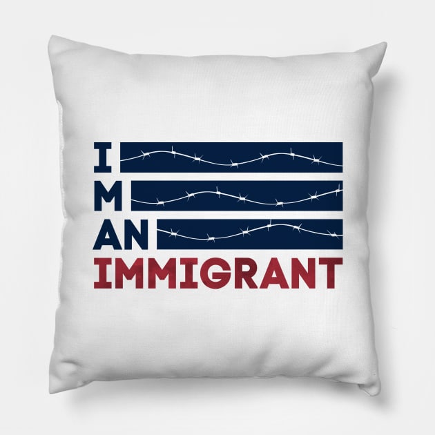 I am an Immigrant Pillow by mangobanana