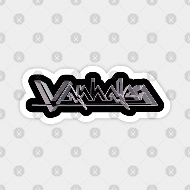 Van Halen - Original First Album VH logo Outline 3D Magnet by RetroZest